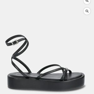 Elegant Black Platform Sandals